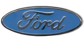 Ford Logo Chrome and Blue Oval belt buckle